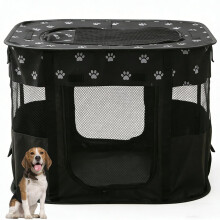 Floving Portable Doghouse Pet fence 70x55x45cm Foldable Pet playpen Rectangle Delivery Room Cat Nest Cat den Puppy house Kennel Closed Pets Tent with