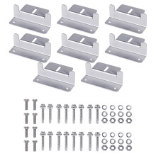 8pack Stable Aluminum Solars Panel Mounting Brackets for Easyly