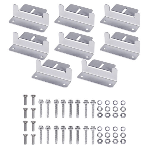 8pack Stable Aluminum Solars Panel Mounting Brackets for Easyly