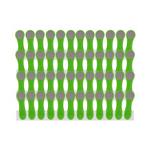 trendfinding 48 Clothes Pegs Laundry Clips with Stainless Steel Springs and Soft Grip Soft Grip Soft Touch Green Grey, LI3400E-24_GR