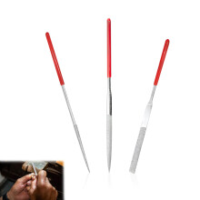 3Pcs Small File Set Diamond Needle File Set Not Easy to Deform of Small Wood File Easy and Comfortable for Grip Needle Files for Metal Works on All