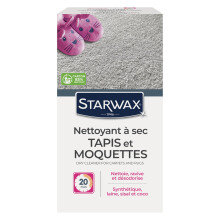 STARWAX - Dry-Cleaning Flakes for Carpets and Rugs - Clean and Revive Carpets and Rugs - For Synthetic and Natural Fibres - Quick and Easy Use -500g