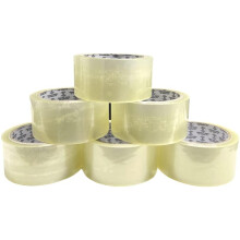 BARGAIN FACTORY - Clear Packing Tape,(48mm X 66m)- Self Adhesive - High-Strength - Secure Sticky Tape for Parcel Boxes, Moving Boxes
