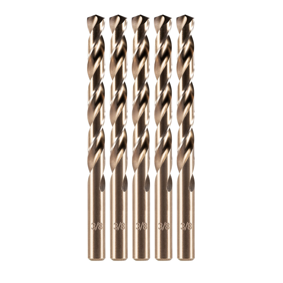 Amoolo 10Mm 5Pcs Cobalt Drill Bit, M35 Hss Metric Cobalt Drill Bit Set For Hard Metal, Stainless Steel, Cast Iron 5051226645549