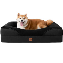 EHEYCIGA Memory Foam Dog Beds Large, Orthopedic Dog Beds Sofa with Sides and Waterproof Liner