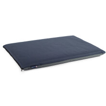 Ancol Waterproof Flat Pad Dog Bed for Small Breeds - Blue Grey - Durable Outdoor Garden Kennel Pet Sleeping Mat - 61 x 46cm