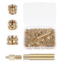 150PCS M3 Threaded Inserts, M3 Heat Set Inserts, Brass Threaded Insert, Brass Insert Nut with Soldering Iron Tip