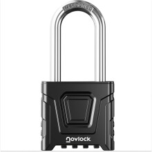 NOVLOCK Heavy Duty Combination Padlock Outdoor with 2.32" (5.9 cm) Long Shackle – Weatherproof 4-Digit Lock for Gates, Fences, Sheds, Cabinets