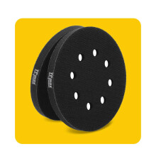 5 Pack 125 mm 8 Holes Soft Density Interface Pads 5 inch 125mm Hook and Loop Sponge Cushion Buffering Backing Pads