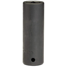 Draper Expert HI-TORQ 1/2" 18mm Deep Impact Socket | 6 Point Hex Socket | Chrome Vanadium Steel Wrench Accessory | 14102