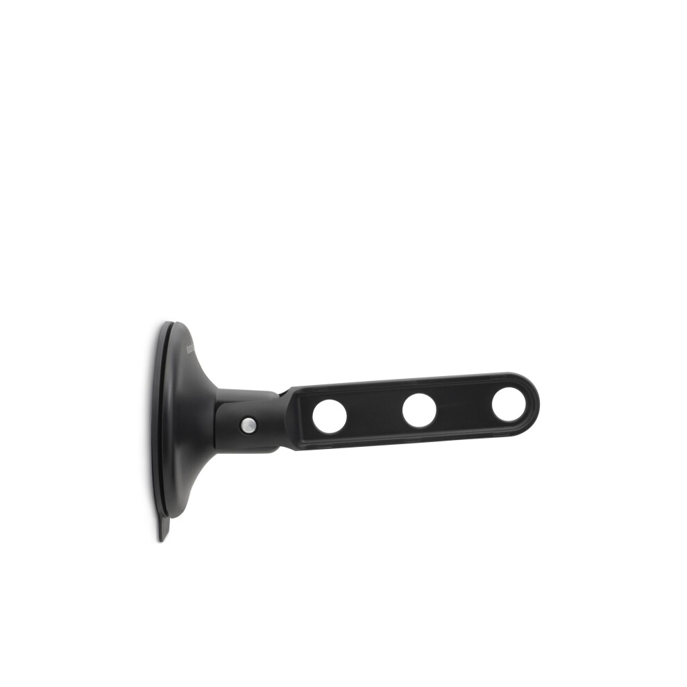 Brabantia Clothes Hook With Suction Cup Â Black | Airer Hook For Windows, Tiles, Mirrors | Compact Laundry Hanger Holds 3 Hangers, Up To 2Kg 5051226694134