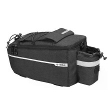 (A1, Clothes Bag Gray) Bicycle Camel Bag With 500ml Water Bottle Large Capacity Foldable Rear Seat Bag For Mountain Bikes Cycling Accessories