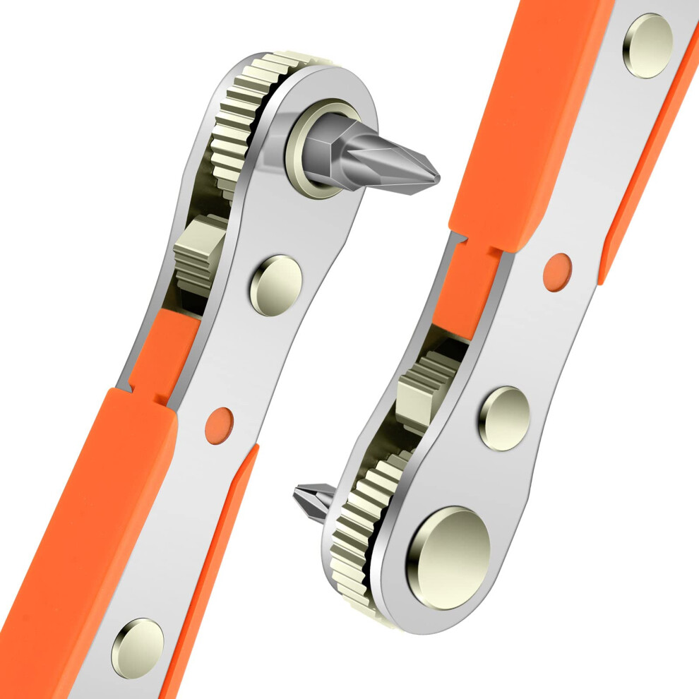 Osdue Mini Ratchet Wrench, Right Angle Phillips Magnetic Screwdriver For Awkward 5000496034133
