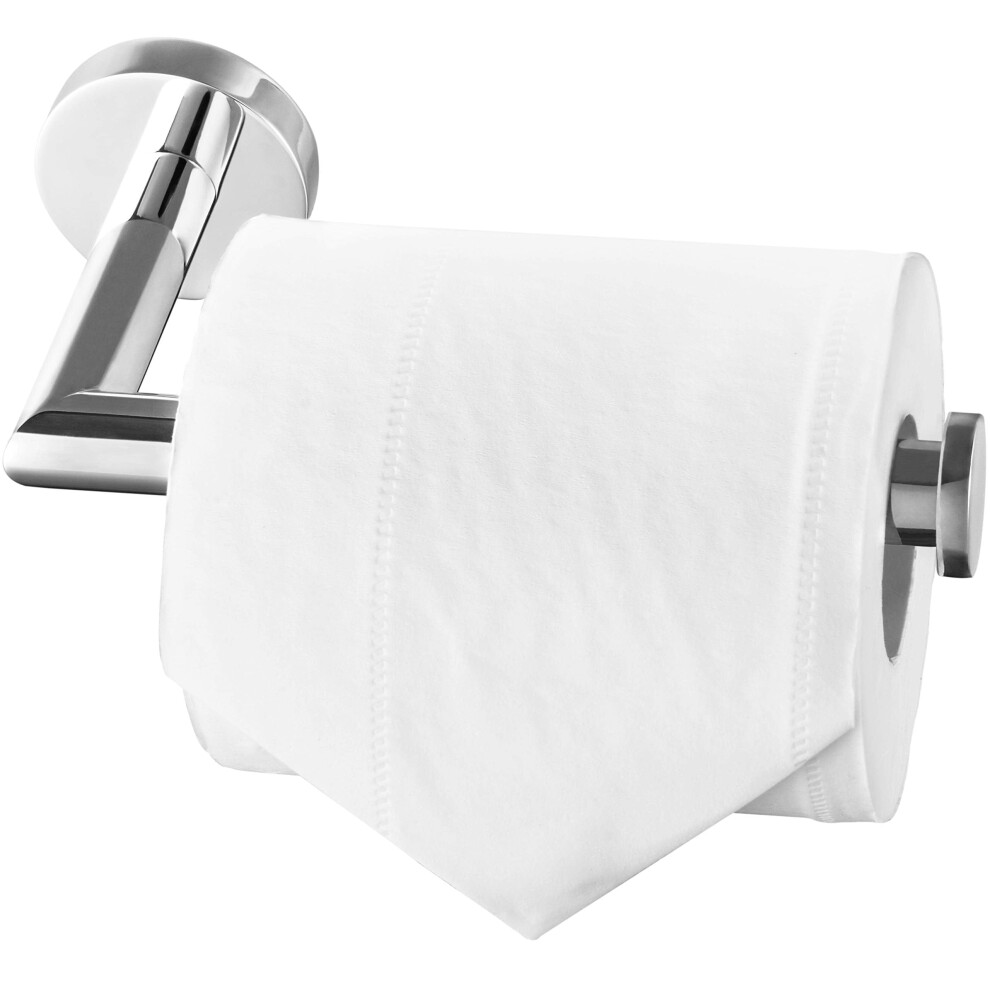 Hitslam Toilet Roll Holder Wall Mounted Sus 304 Stainless Steel Chrome Toilet Paper Holder Waterproof Rotateproof Tissue-Holder For Bathroom,Silver 5051226648960
