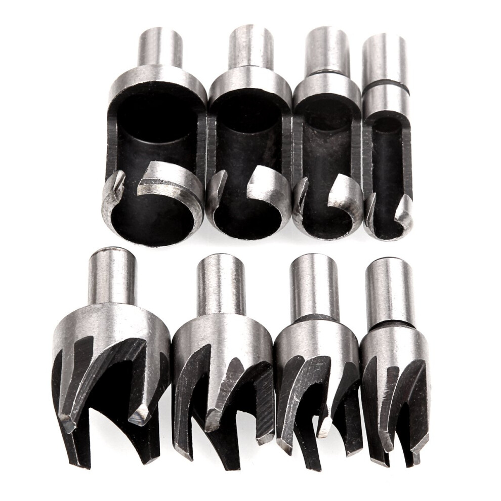 8 Pieces Hss Wood Plug Cutter Set, Aselected Tenon Cutter Drill Bits For Wood Set Trend Metric 6Mm 10Mm 13Mm 16Mm 5051226651090