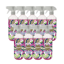 Fabulosa Antibacterial Disinfectant Spray, All Purpose Multi Surface Cleaner, 500ml, 9 pack, Fantabulosa