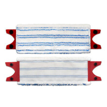 (White and blue stripes, 36X14cm) OcEdar Replacement Mop Pads for Vileda UltraMax/UltraMaT Flat Mop 2 Pack Microfiber Cloth Cleaning Supplies