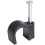 RosenetSys 7mm Black Round Cable Clips - Outdoor Use - 100 PACK 1