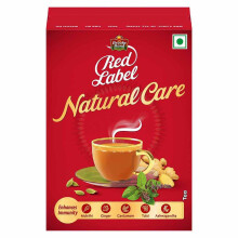 Brooke Bond Red Label Natural Care Tea Indian Flavored Black Tea - Enhance Immunity - 250gm/Pack