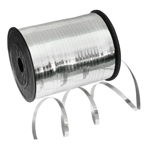 500 Yards Silver Curling Ribbon, 5mm Silver String Ribbon for Balloons