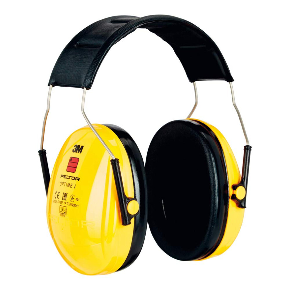 3M Peltor Optime I Earmuffs, 27 Db, Yellow, Headband, H510a-401-Gu 5051226660276