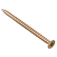 ForgeFix Multi-Purpose Single Thread Screws | 4.0 x 60mm | Zinc Yellow Passivated | Box 200