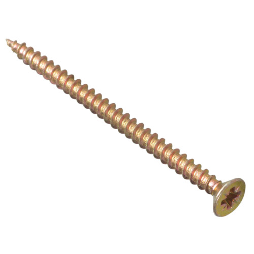 Forgefix ForgeFix Multi-Purpose Single Thread Screws | 4.0 x 60mm | Zinc Yellow Passivated | Box 200