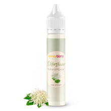 HONEYBERRY Natural Elderflower Food Flavouring 30ml – High Strength Professional Flavour Drops – Concentrated Liquid Essence for Baking, Desserts