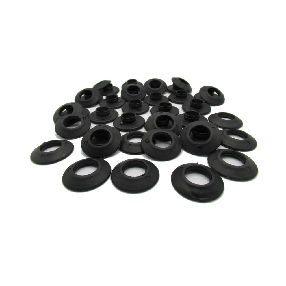Langard 12Mm Black Snap 'N' Tap Eyelets Pack Of 20Pcs 5051226662195