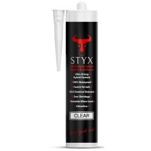 STYX Clear Sealant Waterproof, Window Sealers, Outdoor Sealer for Leaks Concrete Glass Metal, Shower Sealant, Marine Grade, Aquatic Hybrid Adhesive,