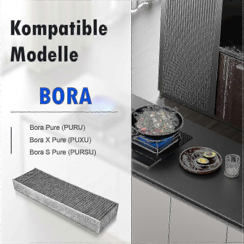 PUAKF carbon filters compatible with Bora hood, replacement pair 2