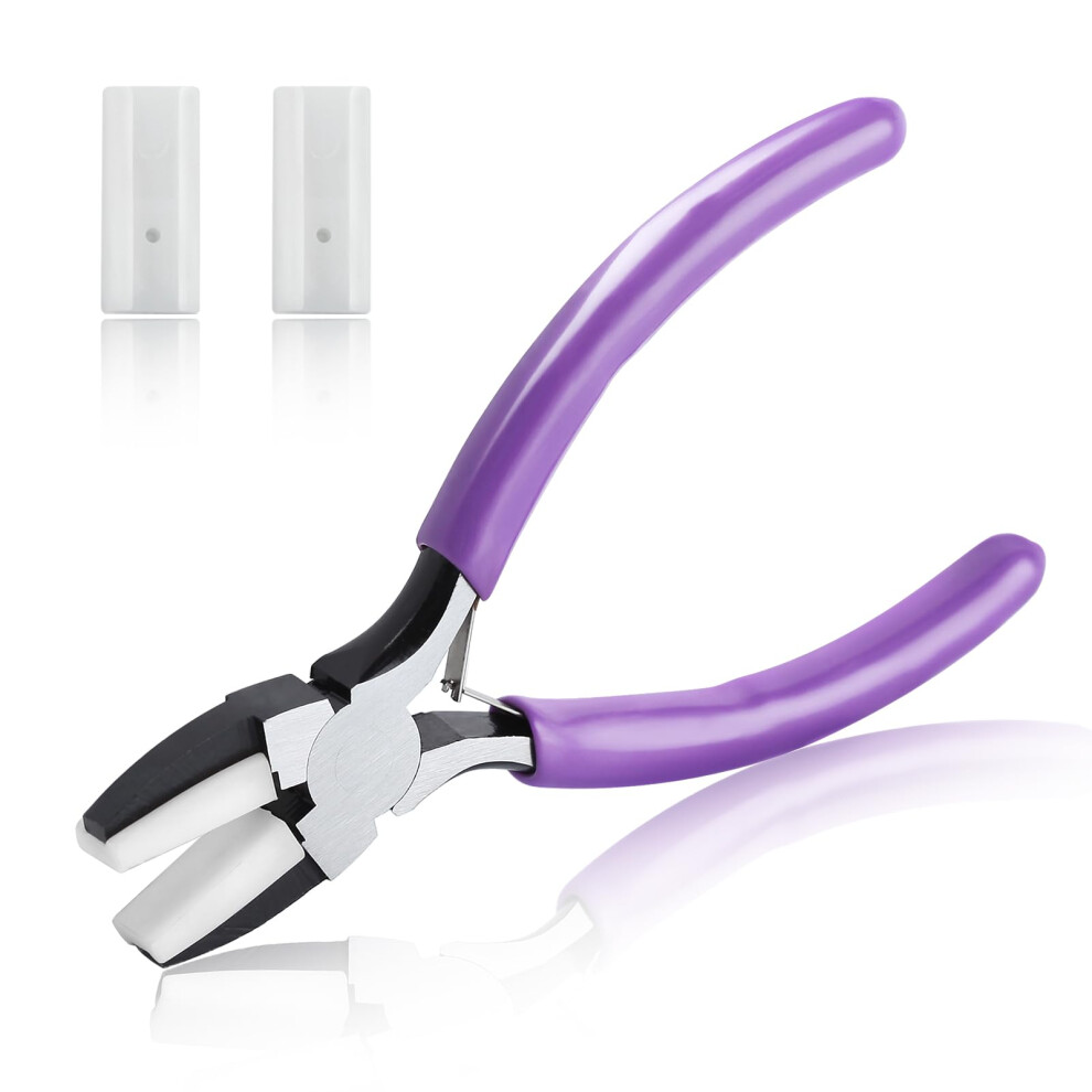 Speedwox 5.5-Inch Double Nylon Flat Jaw Pliers For Jewelry Making - Soft Jaw Pliers 5051226650598