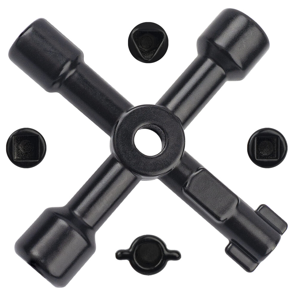 Omoojee 4-In-1 Heavy Duty Utility Key, Gas Meter Box Key, Electric Box Key, Gas Box Key, Radiator Key 5051226653766