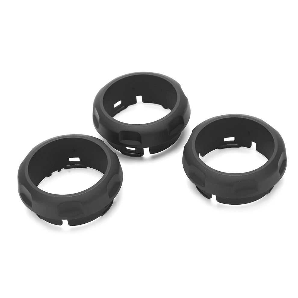 Air Conditioning Knob Cover, 3Pcs Air Conditioning Switch Knob Ring For Land Rover Discovery 4/Sport Air Conditioning Knob Trim 5051226699832