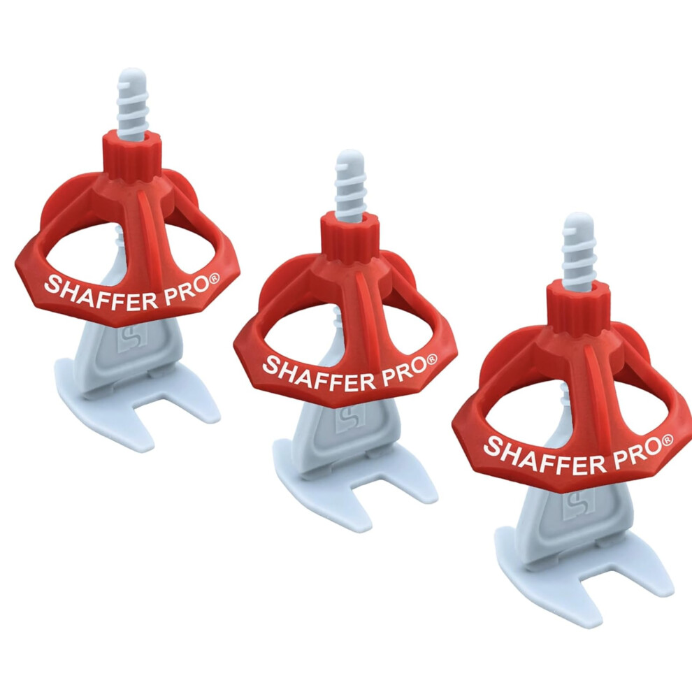Tile Levelling System Spacers (4 Mm- 5/32 Inch) Â 200 Clips + 100 Reusable Twisters (For Tiles 3Â22 Mm Thick) Â Shaffer Pro Tiling Tools 5051226661518