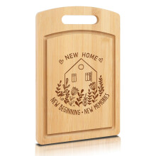 Joeyan House Warming Gifts New Home, Engraved Bamboo Chopping Board Housewarming Gifts