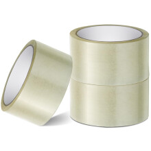 Stick Well Clear Packaging Tape Roll - 48mm X 66m, Heavy Duty, Low Noise, Secure & Strong Adhesive, Parcel Tape for Packing Boxes, Moving