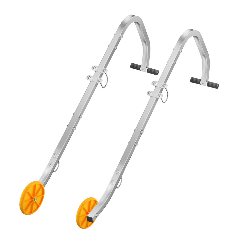 Roof Ladder Hook Kit Ladder Accessory - Universal Roof Hook For Extension Ladders With Wheel And Rubber Grips 5051226651533