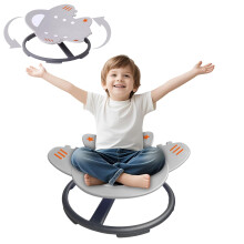 Sensory Spinning Chair for Kids,Autism Childs Swivel Chair,Sit and Spin Toy,Sensory Equipment,Non-Slip Metal Base Indoor and Outdoor Training Body