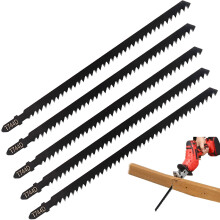 180mm Extra Long Jigsaw Blades,5PCS T-Shank Jig Saw Blades for Wood Cutting,Jigsaw Blades Wood-T744D Jigsaw Cutter Set Compatible with Bosch, Makita