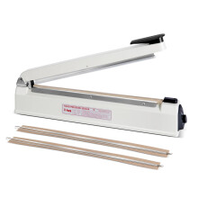 R-PACK Impulse Heat Sealer, Heavy Duty Sealing Machine with Extra 2 Replacements(white, 12inch)