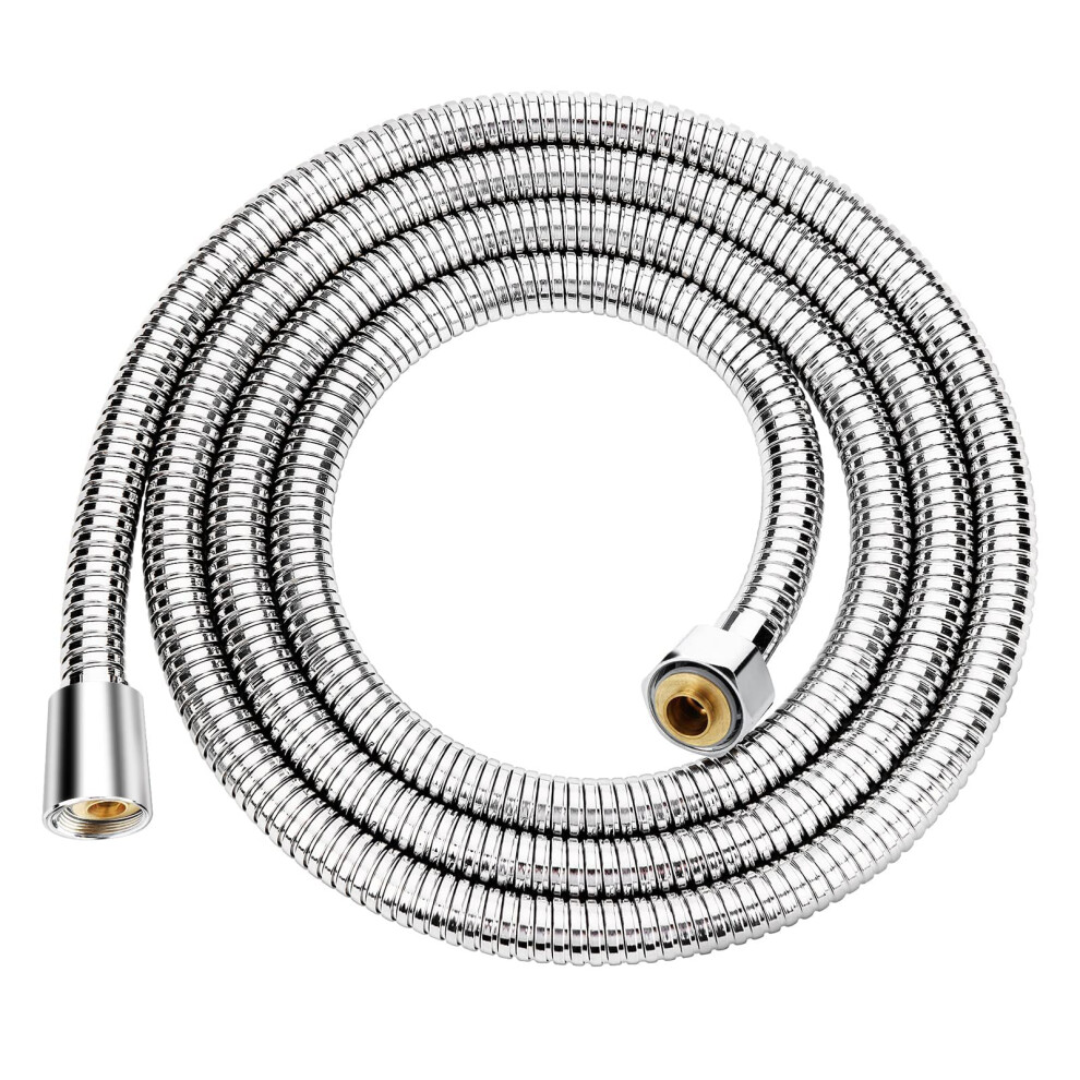 Aopoy Shower Hose 1M, 39" Chrome Stainless Steel Shower Pipe, Anti Kink And Leak 5006789372944
