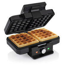 Tristar Waffle Iron - 2 Belgian waffles at the same time - Baking surface : 22 x 13,5 cm - Adjustable thermostat - Non-stick coating - 1000 W