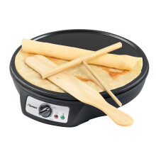 Bestron ASW602ZBS Crepe Maker, Alloy Steel, Black
