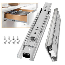 AOLISHENG Drawer Runners Drawer Slides 400mm 45kg Load Capacity Heavy Duty Draw Sliders Full Extension Ball Bearing Kitchen Cabinet Draw Runners
