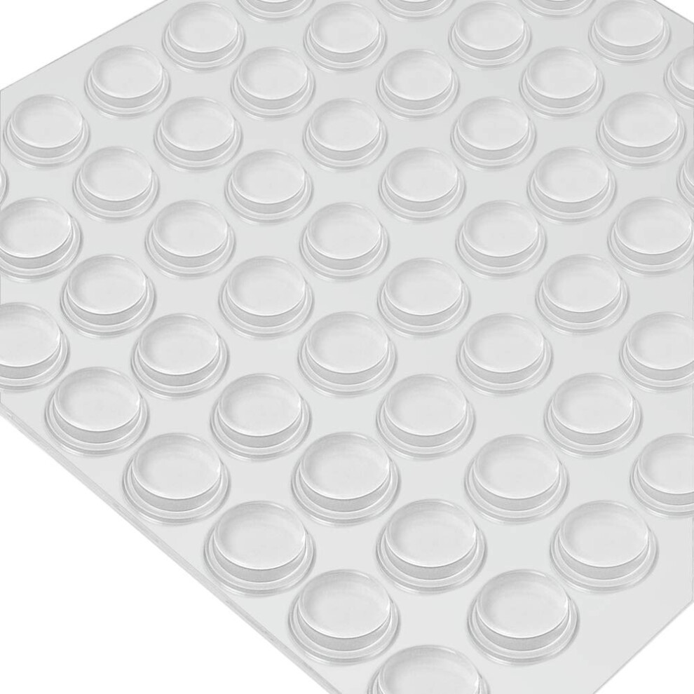 Rubber Feet Pads,128 Pieces Cupboard Door Stopper Soft Close Dampers Sticky Clear Bumper Pad For Cabinets 5051226655340