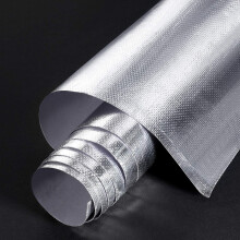 Adhesive Backed Aluminized Fiberglass Heat Sheet Heat Shield Protection Barrier Cover Aluminized Heat Shielding Mat for Hose and Auto Use Heat