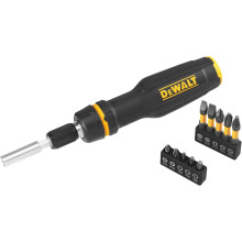 Dewalt Full Fit Telescoping Multi Bit Ratcheting Screwdriver 10 Bits