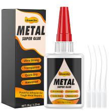 Super Glue for Metal and Stainless Steel, 35g Ultra Strong Clear Adhesive