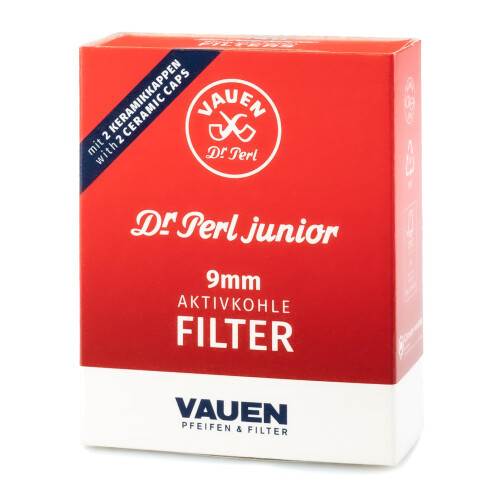 40 x 9mm Charcoal Pipe Filters Vauen dr. Perl Junior